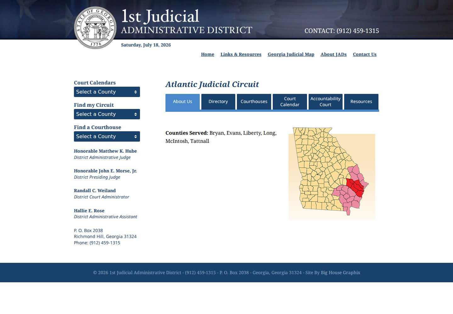 Atlantic Judicial Circuit resources for McIntosh County criminal court cases